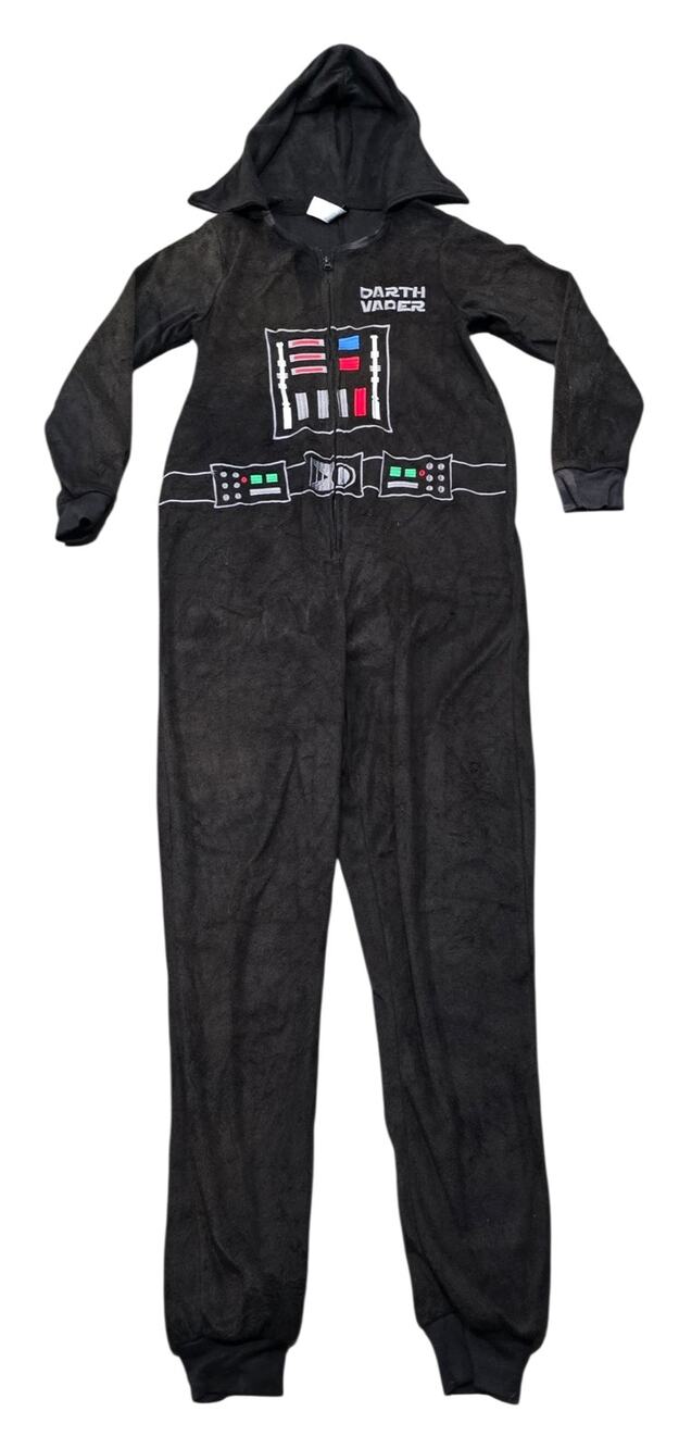 Star Wars Darth Vader Suit Onesie Pajamas Adult Halloween Costume Zip Up Hooded